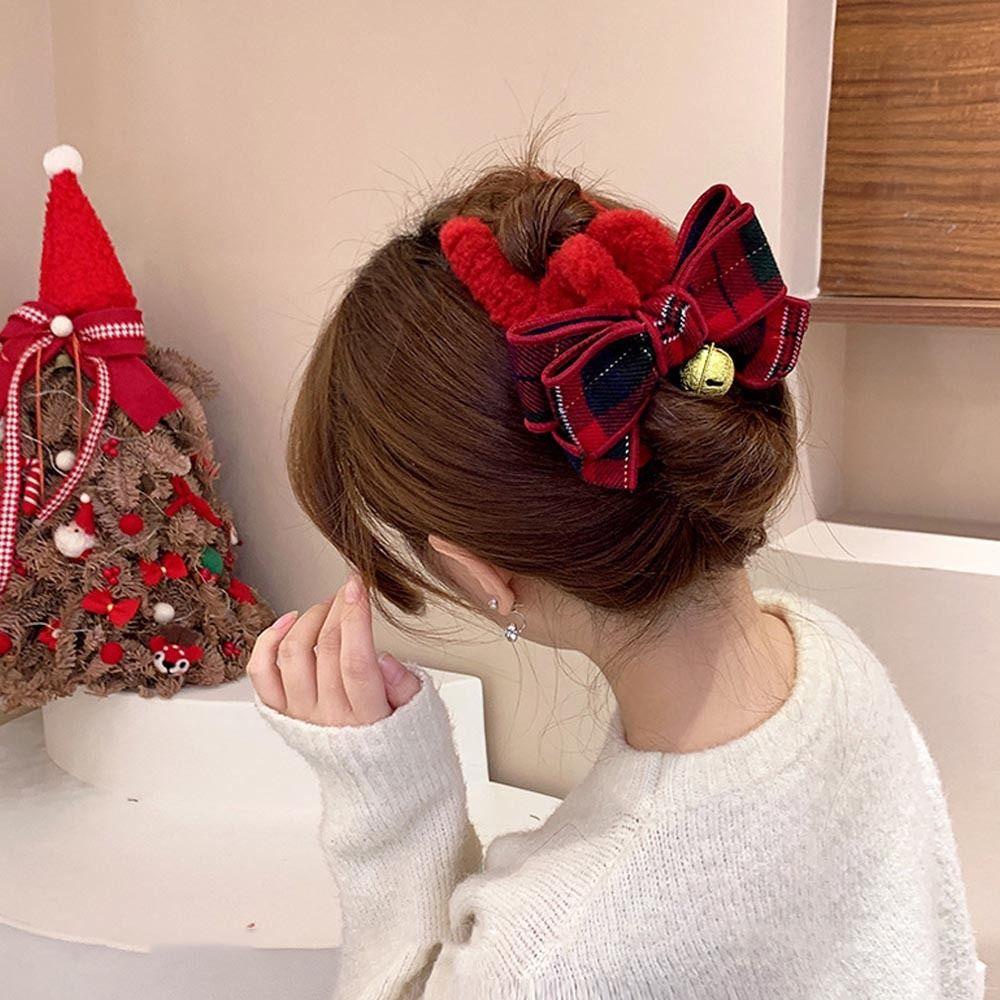 Kẹp Tóc Đính Nơ Bướm WMES15H Phong Cách Vintage Dành Cho Nữ