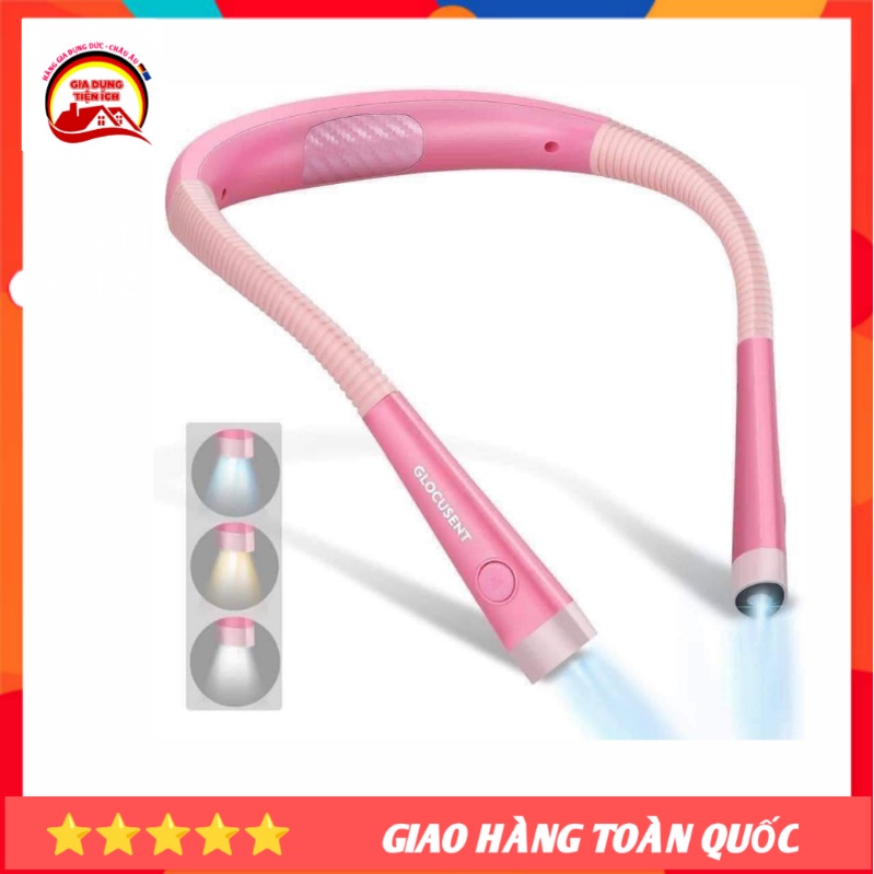 Đèn pin 2 đầu Glocusent, đọc sách báo, sạc 1 lần dùng 1 tuần - Nhập Đức