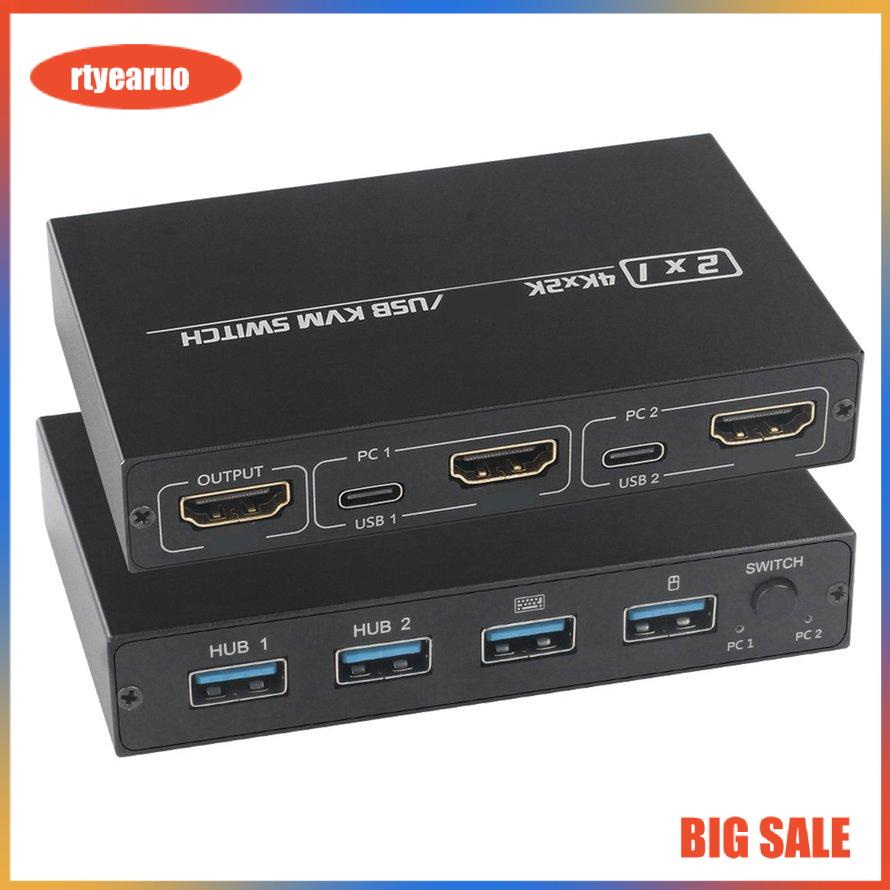 Bộ Chuyển Đổi Hdmi-Compatible Kvm 4k 30hz Cho Phòng Máy Tính