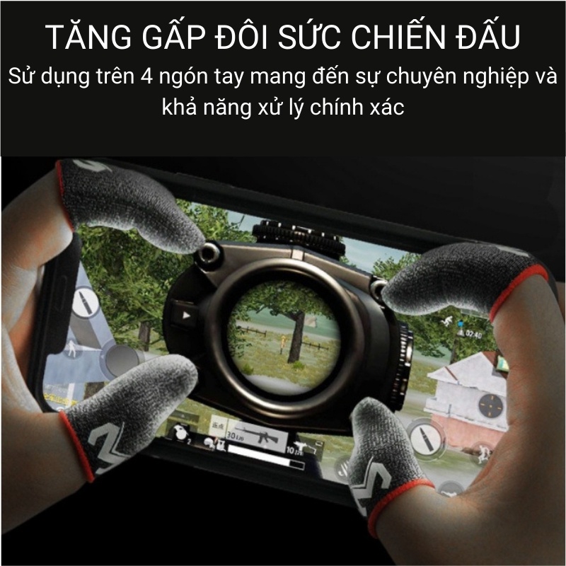 Bao tay chơi game ff 2 ngón siêu nhạy giá rẻ cho pubg liên quân | BigBuy360 - bigbuy360.vn