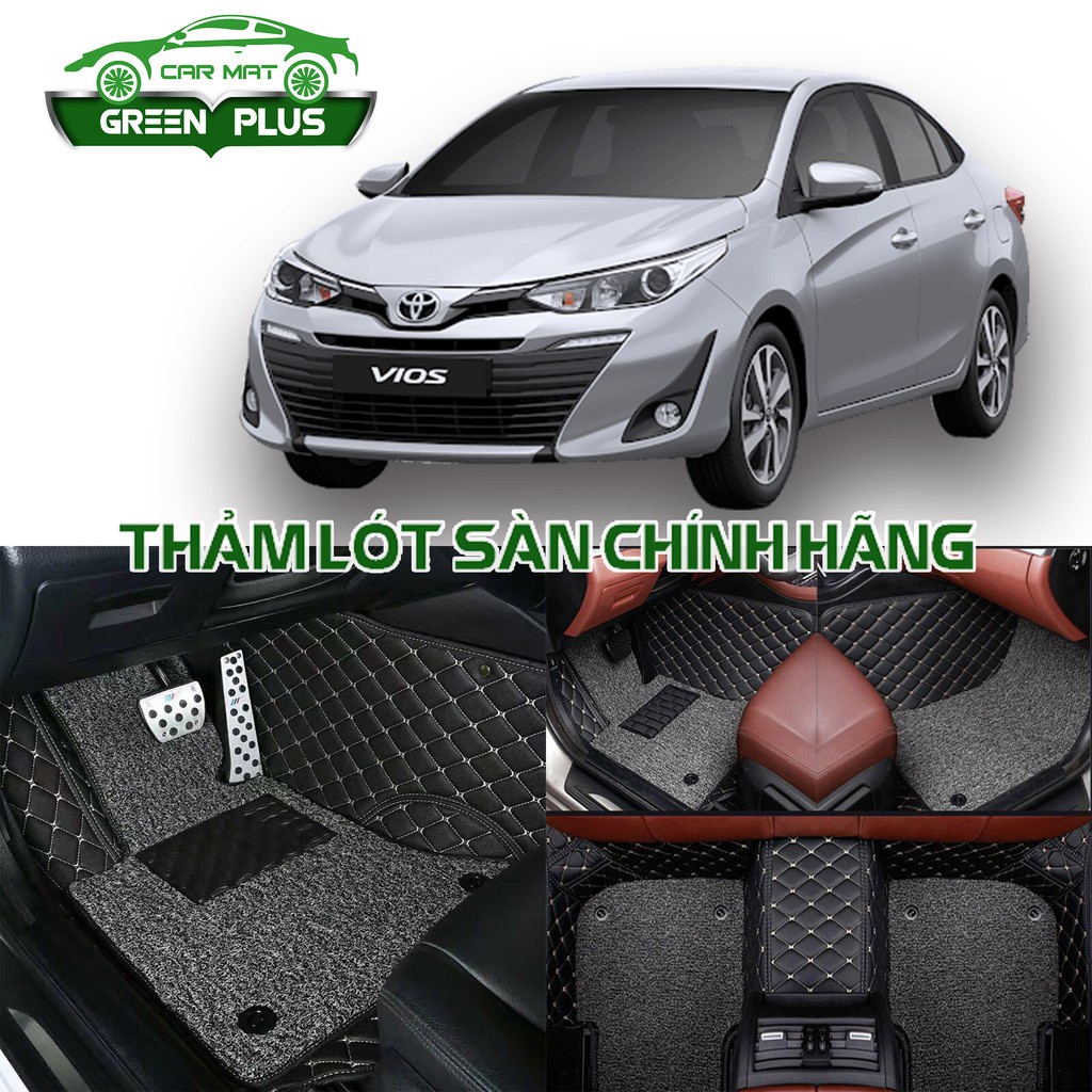 Thảm lót sàn ô tô 6D Toyota Vios 2014-2018 chống nước, không mùi, phủ kín 90% sàn xe