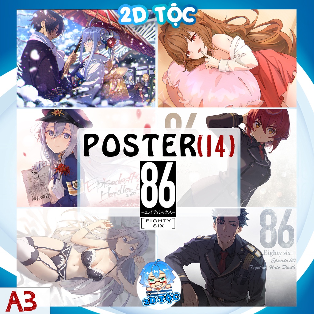 Ảnh POSTER A3 ANIME MANGA 86 EIGHTY SIX (14) CHẤT LIỆU GIẤY CAO CẤP - 2D Tộc Shop