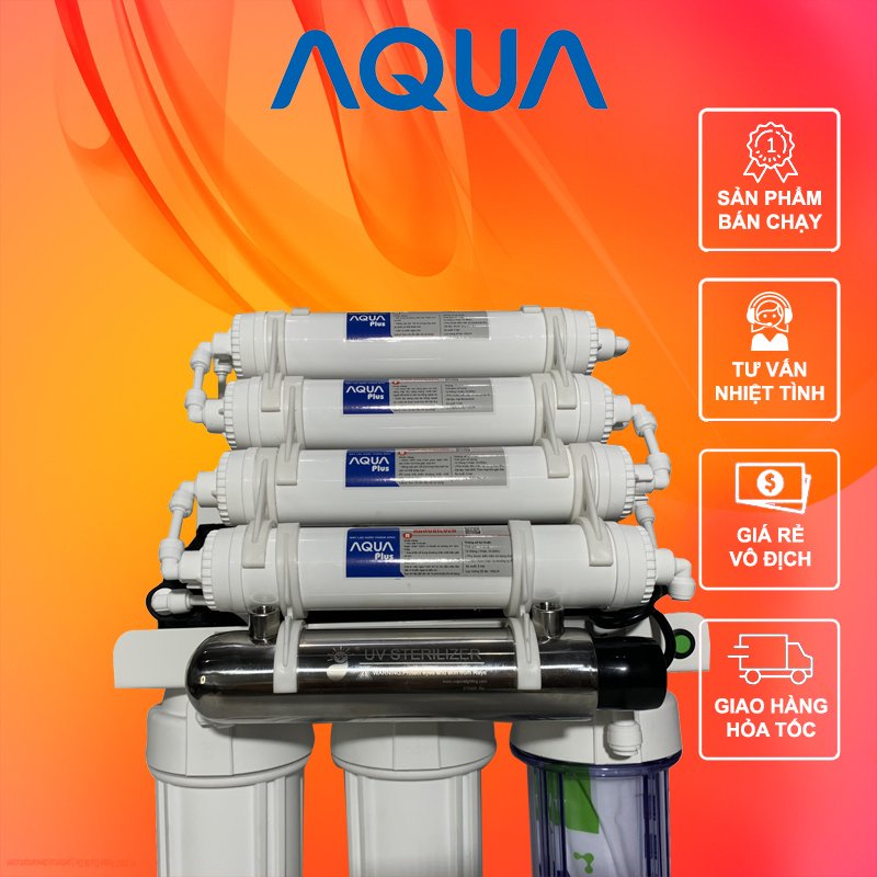 Máy Lọc Nước RO Aqua Plus Đèn UV Không Tủ