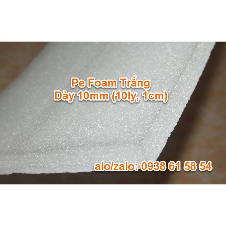 Cuộn Xốp Pe Foam Dày 10mm Gói Hàng 25m