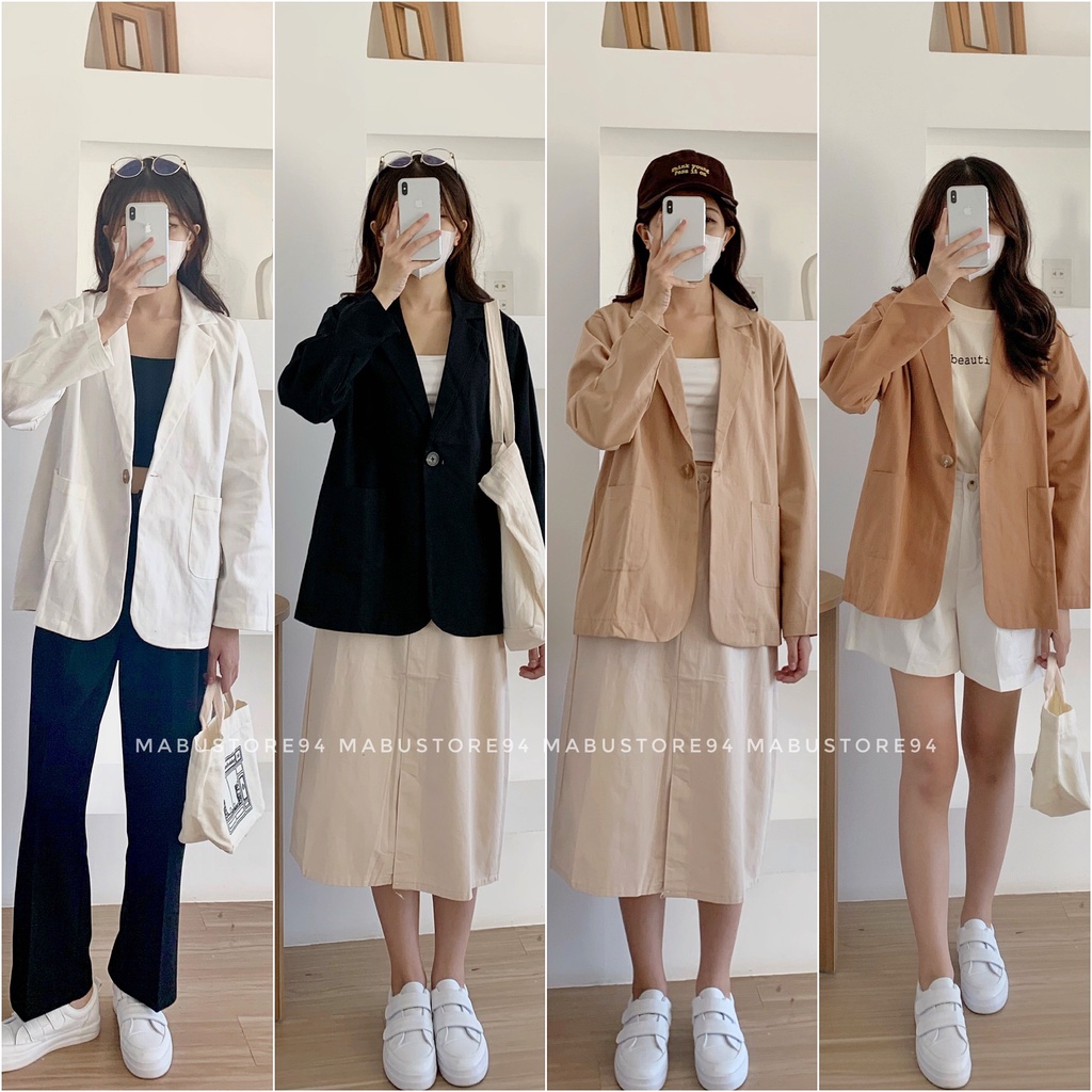 Áo Khoác Blazer Nữ Freesize Phong cách Hàn quốc