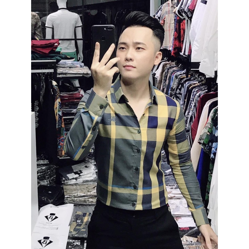 Áo Sơ Mi Nam Dài Tay ALLENSTORE Cao Cấp, Chất Lụa Chống Nhăn, Mát Mẻ, Tạo Sự Thoải Mái, Phong Cách Hàn Quốc, AL1990
