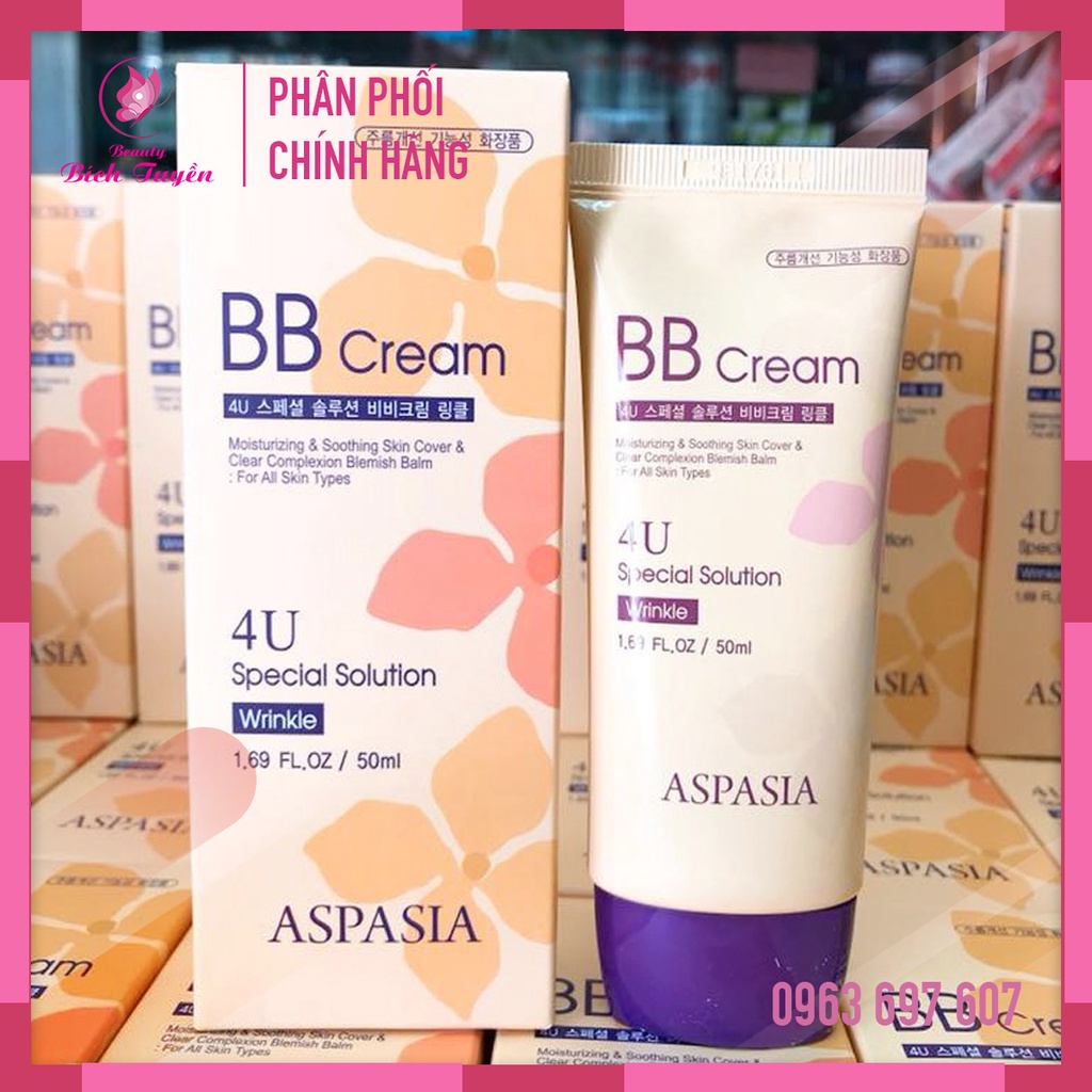 Kem nền ASPASIA BB Cream 4U Special Solution Wrinkle Che Khuyết Điểm Chống Nắng 40ml