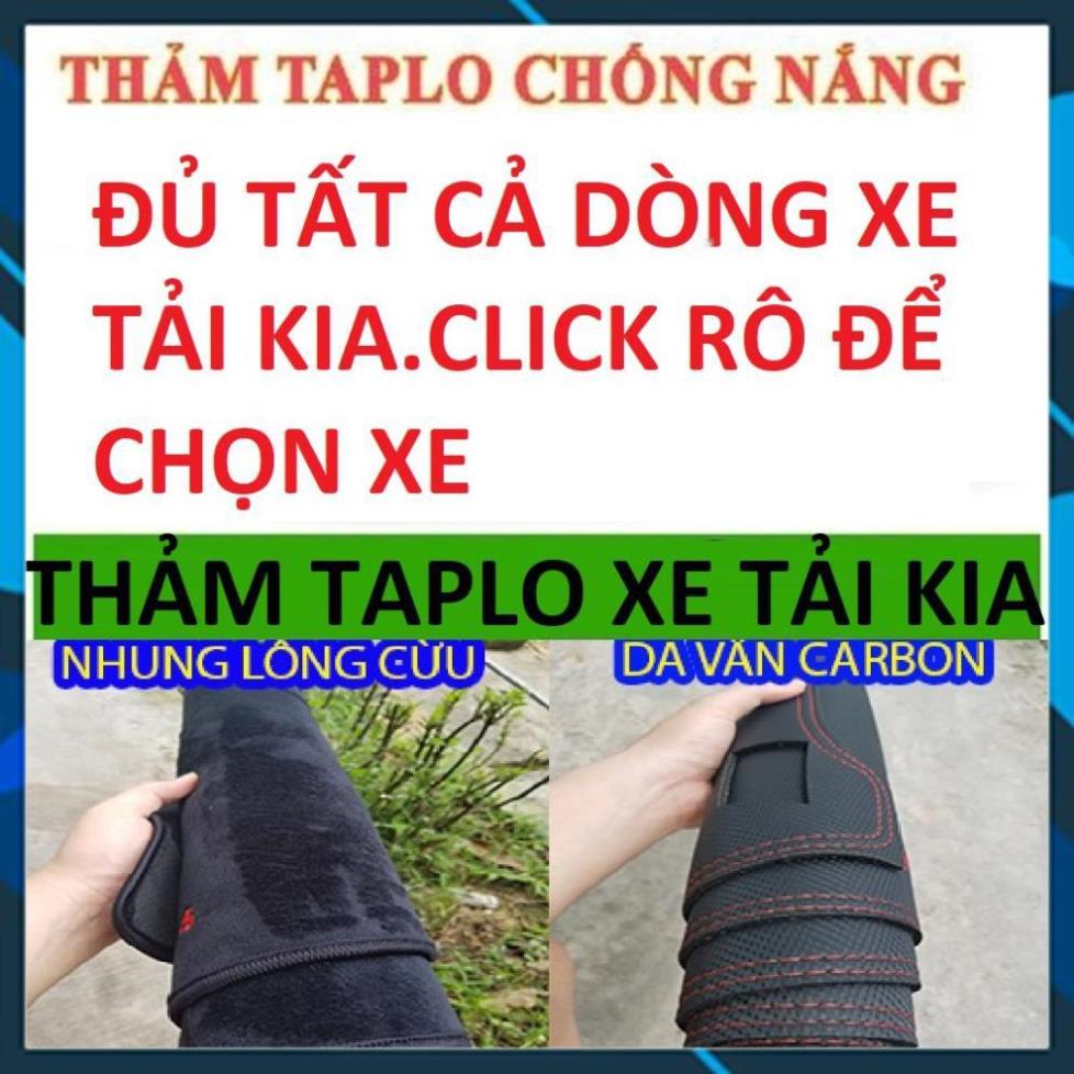 THẢM CHỐNG NÓNG TAPLO XE TẢI HÃNG KIA THẢM LÓT TAPLO CAO CẤP DA VÀ NHUNG HÀNG 3 LỚP BẢO HÀNH 24 THÁNG