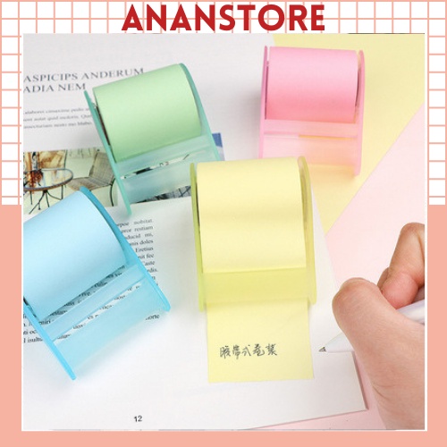 Giấy Note Cuộn Mini Sắc Màu, Cuộn Giấy Nhớ Ghi Chú ANANStore