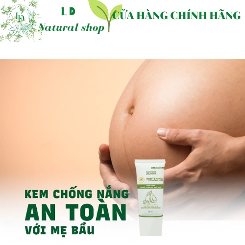 Kem chống nắng Bơ Nghệ 3IN1 - Trang điểm, dưỡng da, an toàn bà bầu Cỏ cây hoa lá 30gram