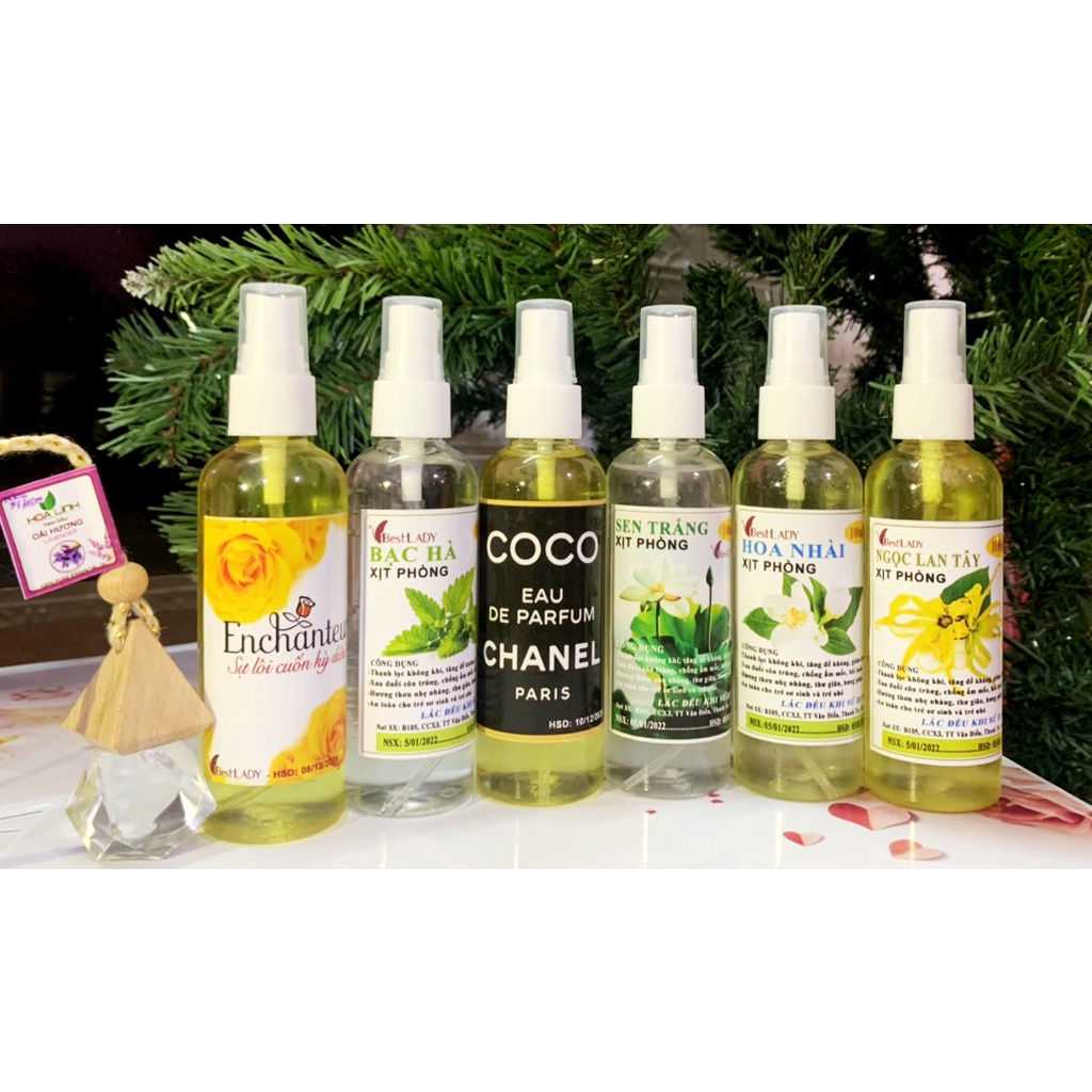 Một Chai Xịt Thơm  Và Xịt Thơm Phòng Hương Hoa Quả  BestLady 100ml: SẢ CHANH, QUẾ, BẠC HÀ...