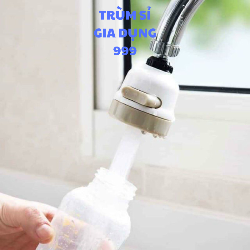 Siêu sale Đầu Vòi Nối Rửa Chén Bát Tăng Áp - 3 Chế Độ Phun - Xoay 360 Độ, vòi nước xoay 360 độ màu trắng