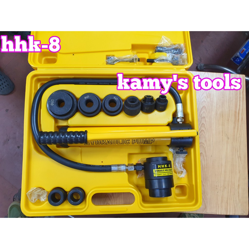 Dụng cụ đột lỗ tôn thủy lực HHK-8 khuôn 22mm-60mm
