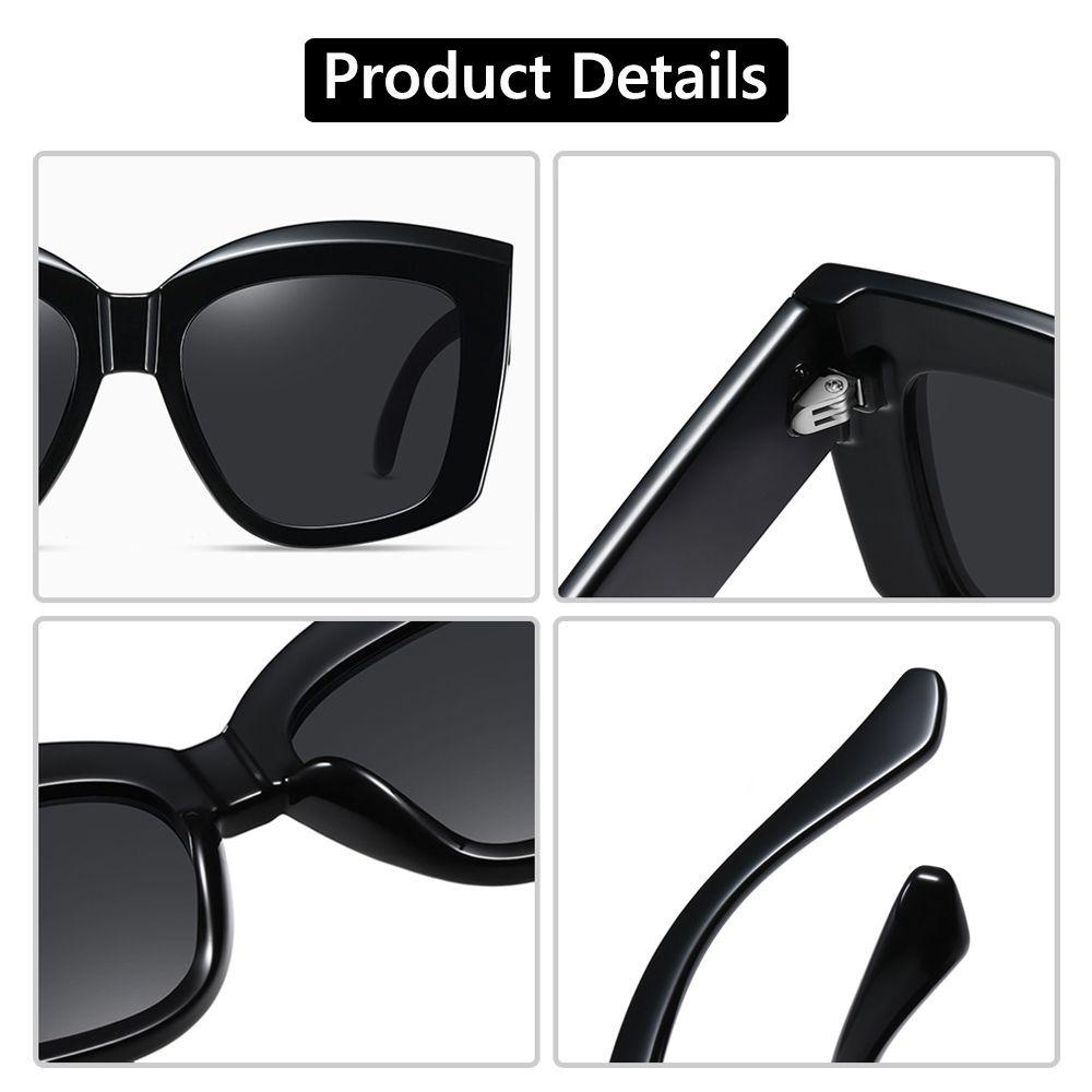 ESPO Kính Mát Vuông Oversized Chống Tia UV400 Sang Trọng