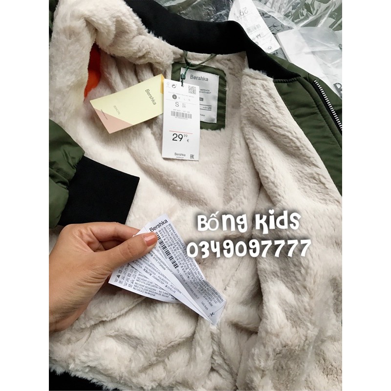 Áo Bomber Nữ Lót Lông Xanh Ảrmy BSK | BigBuy360 - bigbuy360.vn