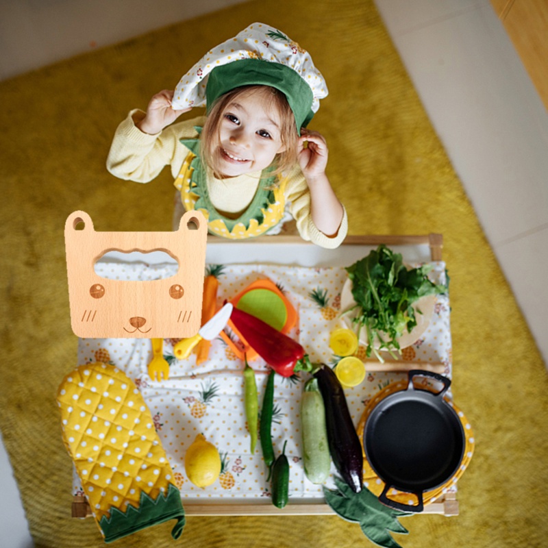 Bộ Đồ Chơi Cắt Trái Cây Bằng Gỗ Cho Bé