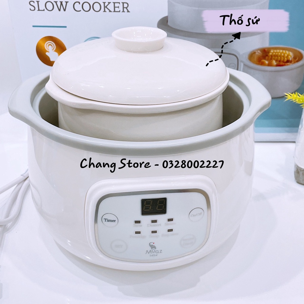 [Bảo Hành Chính Hãng] Nồi Nấu Chậm Đa Năng 2 in 1 Moaz Bé Bé - MB030