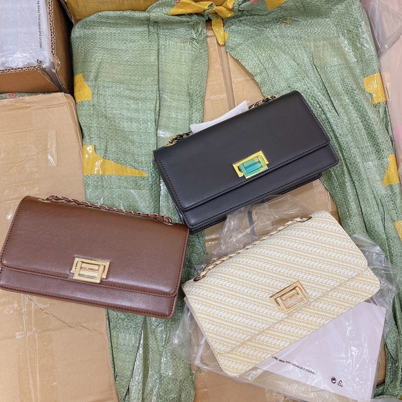 (Túi giấy hãng) Túi khoá gập size 22 hàng đẹp nhất