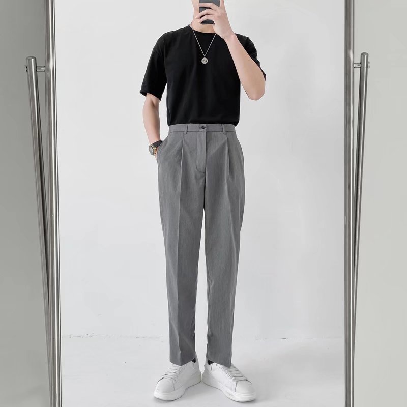 Quần Kaki Ống Đứng Phong Cách Hàn Quốc Cho Nam