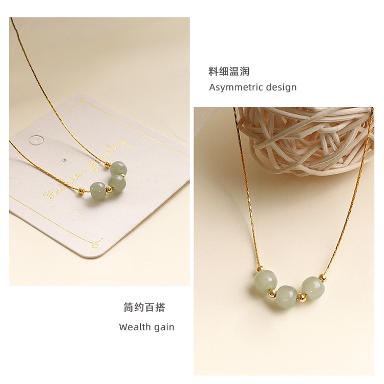 Dây Chuyền Chuỗi Hạt Đá Pha Lê Cổ Điển Dễ Phối Trang Sức Thời Trang Cho Nam Và Nữ
