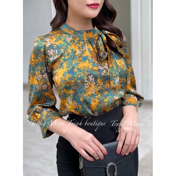 Áo lụa cổ tròn 🔸 HÀNG CAO CẤP 🔸 áo lụa Satin với 6 màu sắc đa dạng phù hợp cho mọi lứa tuổi | BigBuy360 - bigbuy360.vn