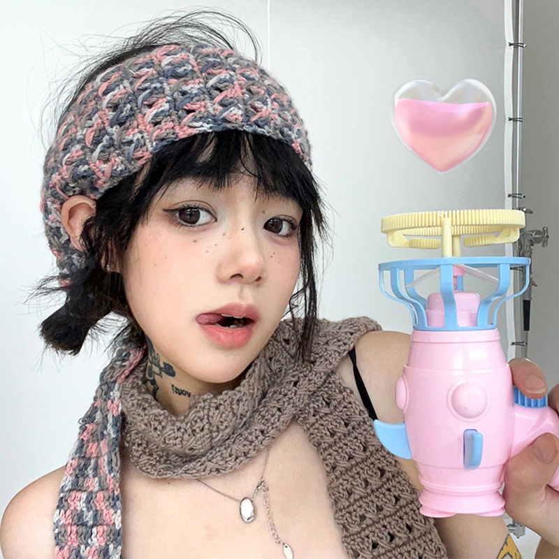 Khăn Quấn Tóc Móc Tua Rua Trang Điểm Và Chụp Ảnh Cho Nữ