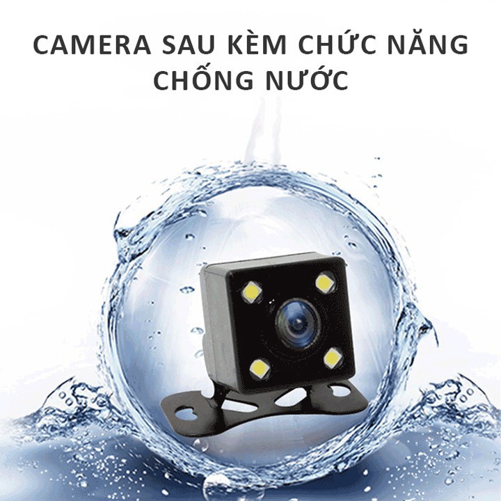 Camera hành trình Hỗ trợ quay đêm cực nét - Màn Hình Cảm Ứng 4 Inch Full HD, Cam lùi rõ nét X11S