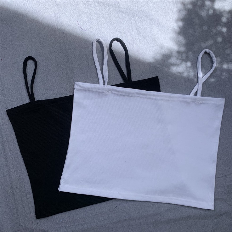 Áo hai dây croptop bigsize CRA019-BIG màu đen / trắng / tím