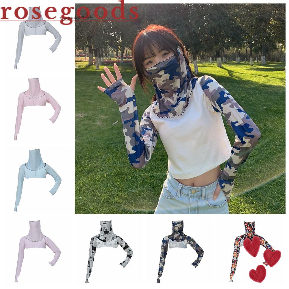 Ống Tay Áo Dài Che Phủ Khuỷu Tay Chống Nắng Họa Tiết Hoa Hồng