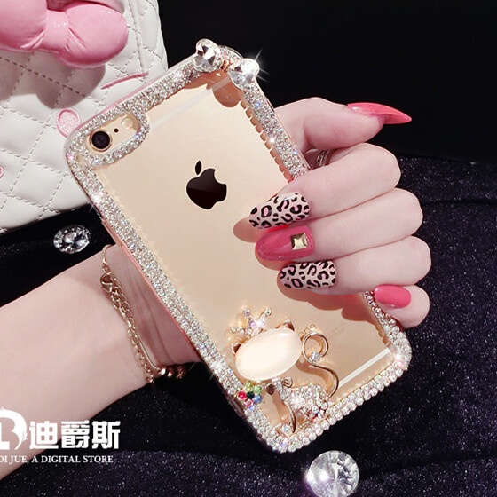 Soft TPU Kitty Case with Rhinestones For Sony Xperia 5 10 1 ii 8 Xz2 Xz1 Compact L4 L3 X10 Plus XZ4 L2 L1 Z5 Z4 Z3 Z2 Z1 xz3 xp XC Xa2 Ultra