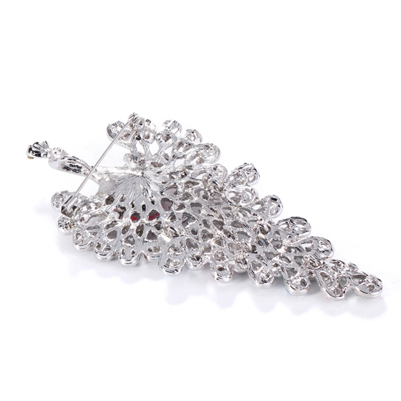 Ghim Cài Áo Hình Chim Công Đính Đá 3