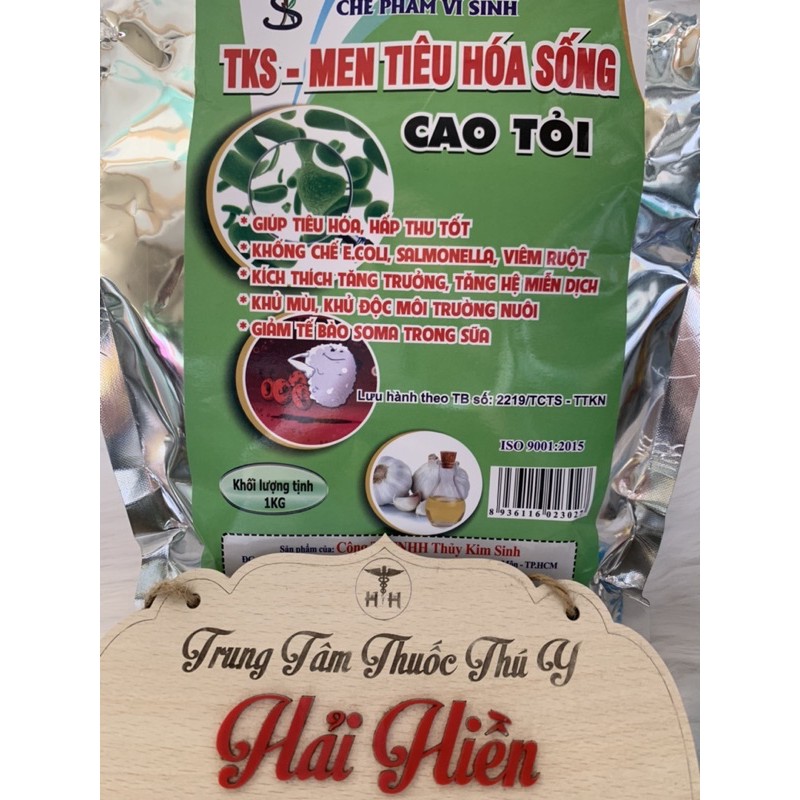1 kg MEN TIÊU HOÁ SỐNG CAO TỎI - giúp tiêu hoá khoẻ, hấp thu tốt, giảm mùi hôi chuồng trại, tăng miễn dịch
