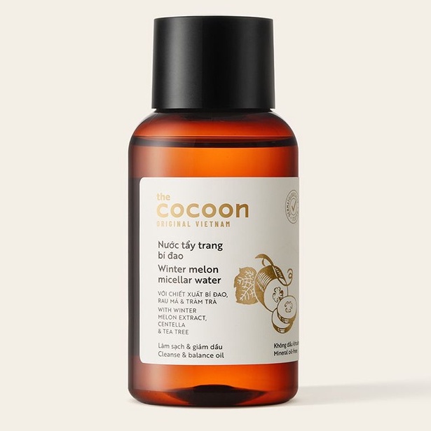 Nước tẩy trang bí đao Cocoon dành cho da dầu, da mụn, làm sạch sâu dịu nhẹ - NEON BEAUTY