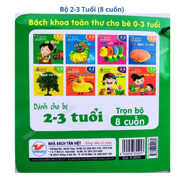 Sách Bách Khoa Toàn Thư - Cho trẻ 2-3 Tuổi - Dạng Tập Mỏng Xâu Khoen Cho Các Bé Nhỏ