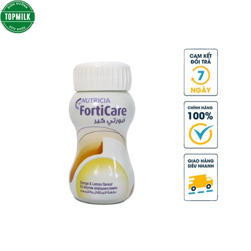 Giá sỉ 2 thùng sữa Forticare 12 lốc ( 4 chai/lốc) dành cho người bệnh K người mời ốm dậy