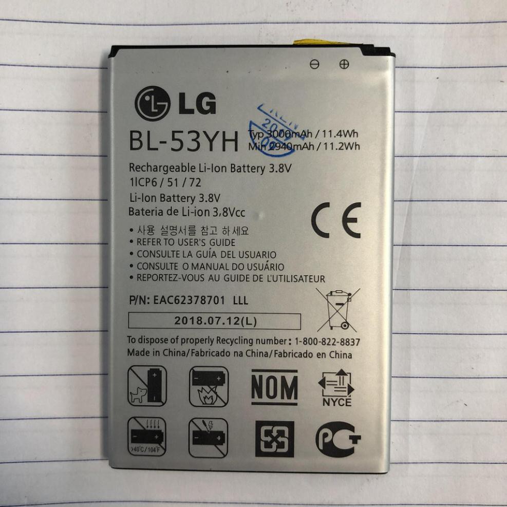 PIN LG G3 (F400)/ G3 CAT6 (F460)/ D855/ D850/ LS980 - BL-53YHPIN DUNG LƯỢNG 3000 MAH