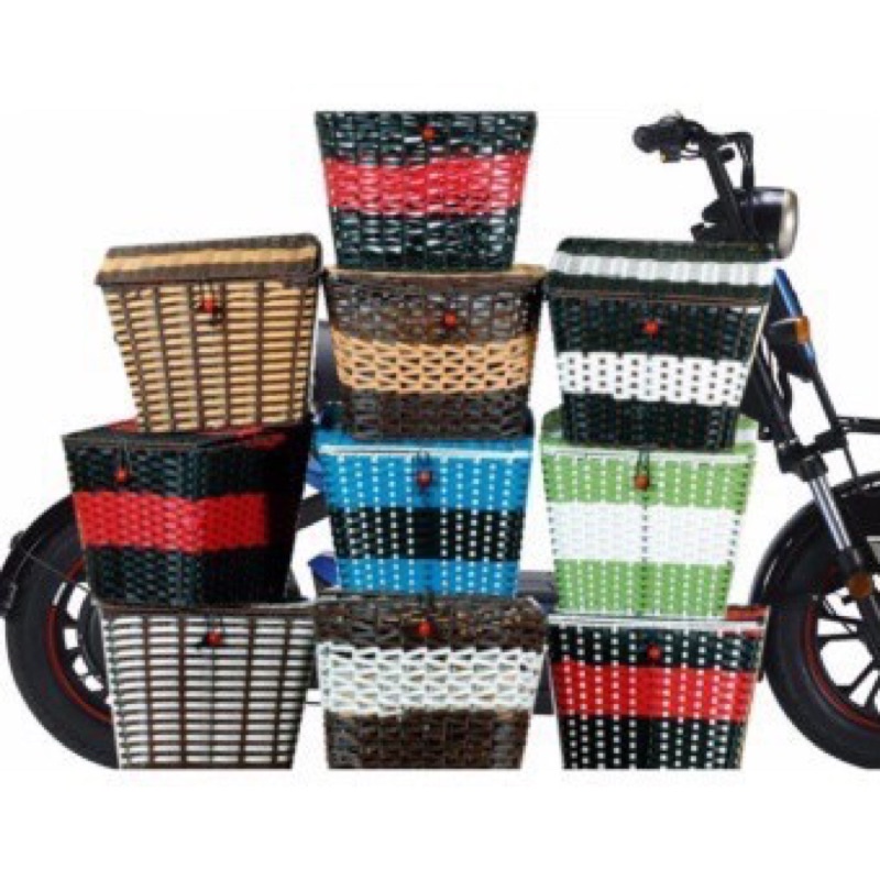 Giỏ mây ( nhựa giả mây ) xe điện