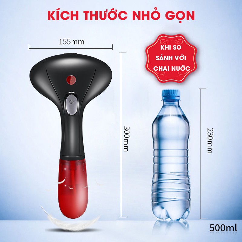 Bàn Là Hơi Nước Cầm Tay Cao Cấp GARMENT STEAMER, bàn ủi hơi nước công suất 1500W - Tiện lợi, chính hãng!