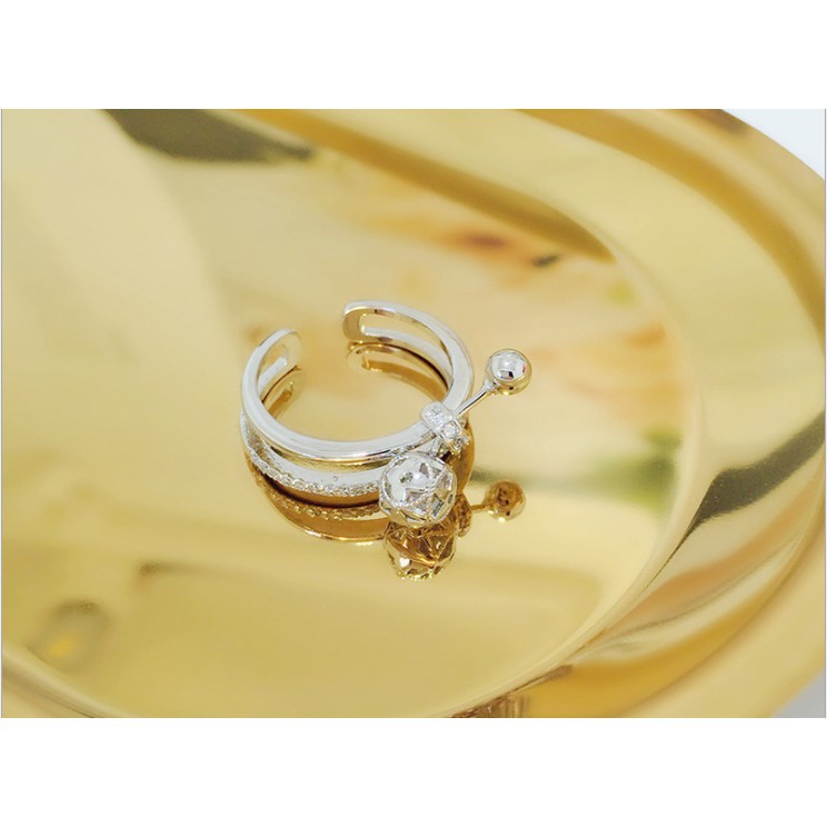 [LUCID][rẻ vô địch] [Freeship] Nhẫn Bạc Nữ Lucid ( Tặng kèm hộp )