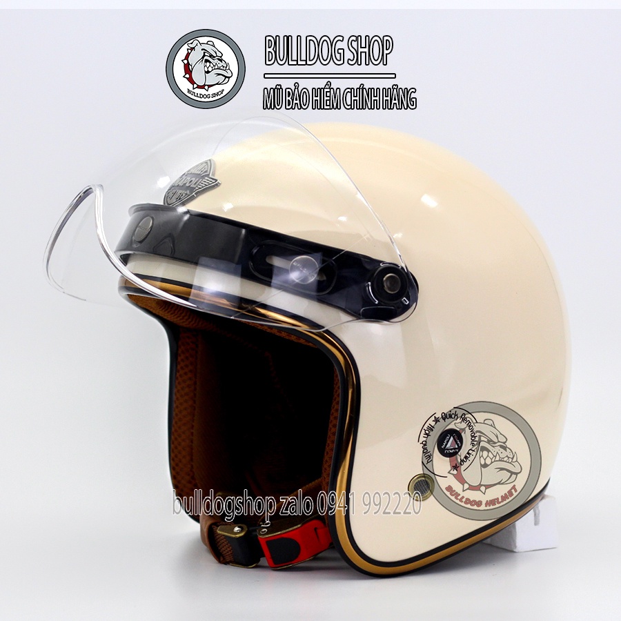 Mũ bảo hiểm 3/4 Napoli Sh Ruby New kính B1