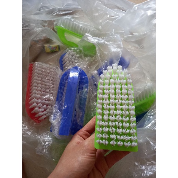 Bàn chải chà chân, bàn chải giặt đồ lông mềm có tay cầm