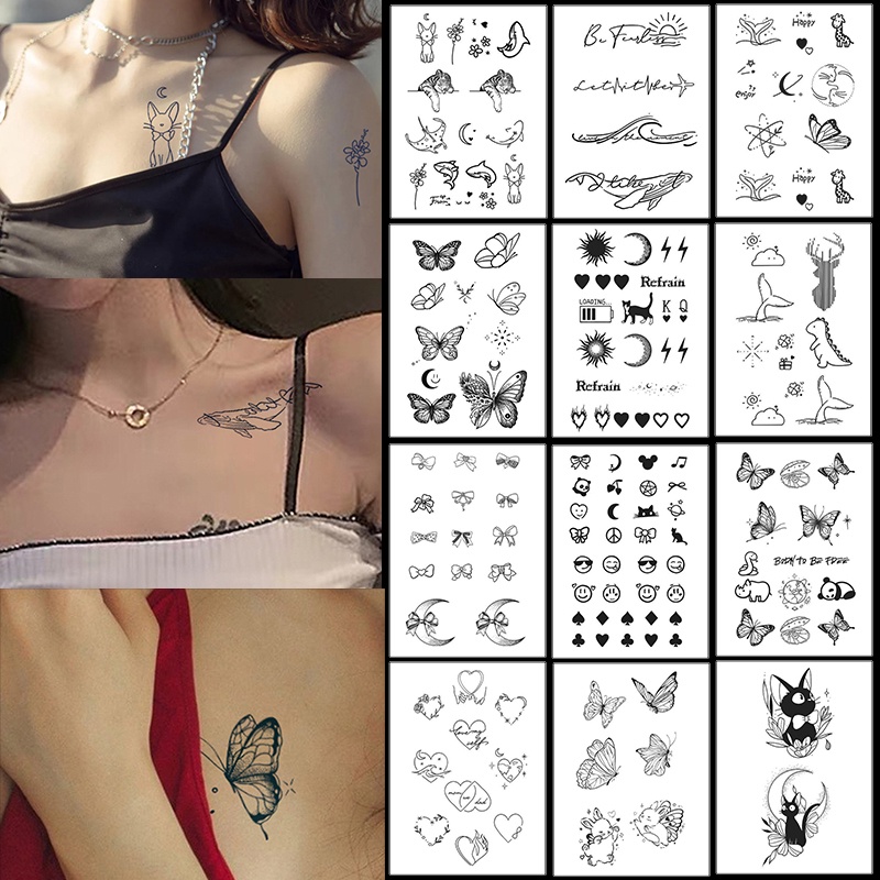 Miếng Dán Hình Xăm Tạm Thời Kháng Nước Lâu Trôi