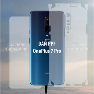 Tấm dán OnePlus 7 Pro (One Plus 7 Pro) dán PPF mặt trước, dán mặt sau, dán màn hình, dán mặt lưng Full viền chuẩn