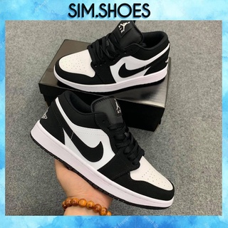 Giày Jordan 1 low Panda màu đen trắng nam nữ, Giày sneaker JD 1 Panda cổ thấp bản đẹp 2022