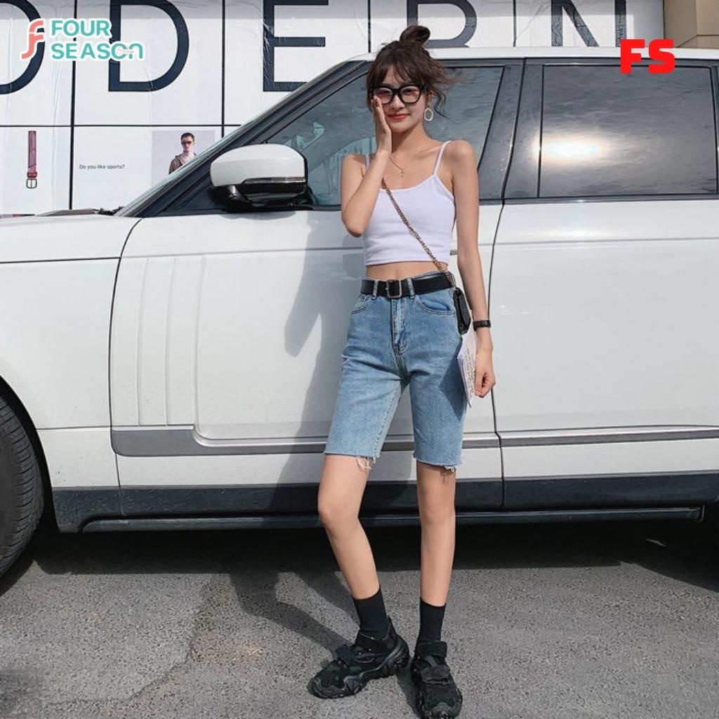 Áo croptop hai dây ACT11 4S áo thun nữ dáng ôm body quyến rủ | BigBuy360 - bigbuy360.vn