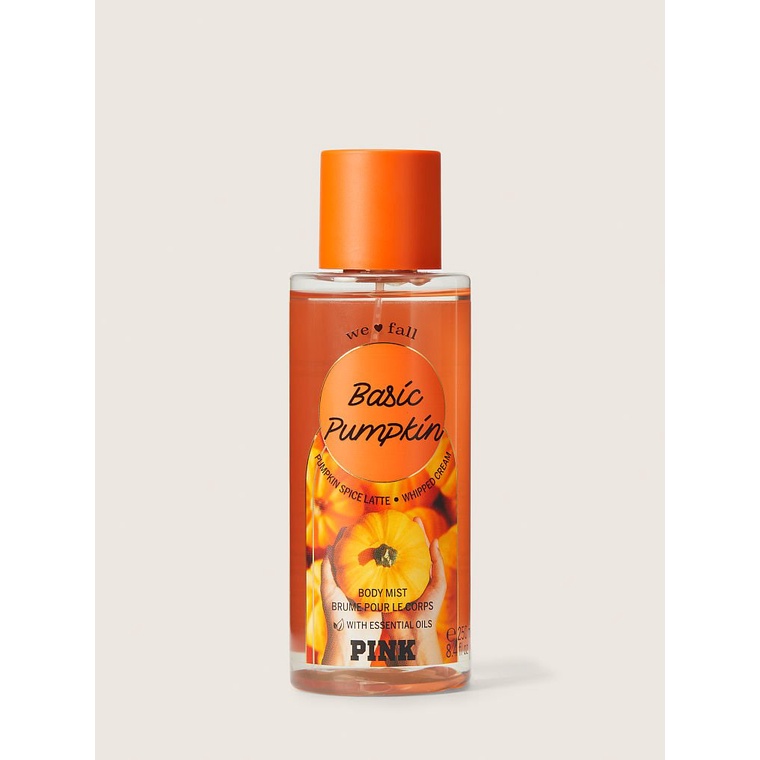 Xịt Body Mist + Dưỡng Lotion PINK VICTORIA'S SECRET B A S I C PUMPKIN BASIC VANILLA BASIC APPLE