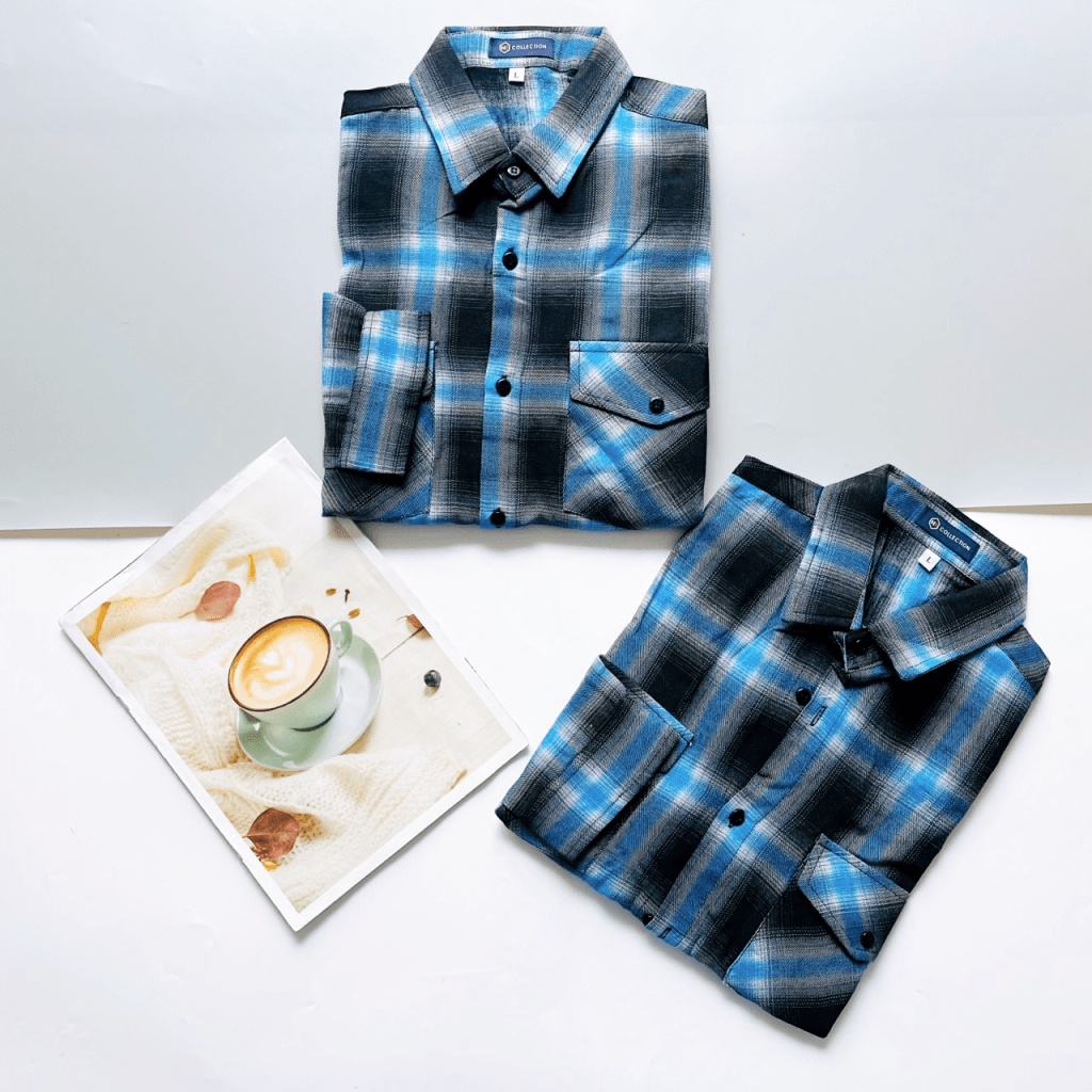 (HCM) ÁO SƠ MI NAM CARO DÀI TAY PHONG CÁCH THỜI TRANG HÀN QUỐC - SIÊU HOT HIT CHO CÁC ANH EM KME FASHION