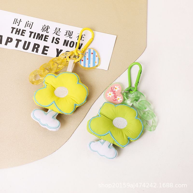 Mới Móc Khóa Xe Hơi / Tai Nghe Vải Họa Tiết Hoa Độc Đáo Thời Trang