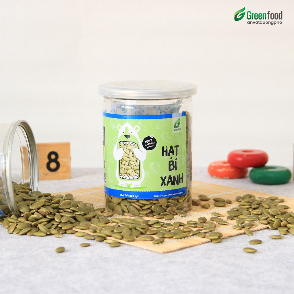 Nhân hạt bí xanh tách vỏ Green Food 100% tự nhiên tốt cho sức khỏe