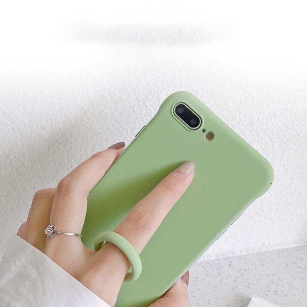 Glees Dây Đeo Điện Thoại / Chìa Khóa Bằng Silicon Ngắn Chống Vỡ Thời Trang
